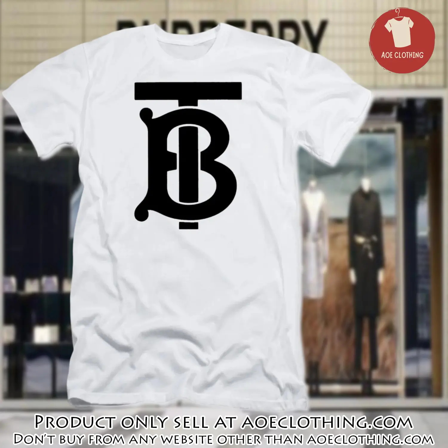 Burberry logo white luxury brand tshirt gift for men women special gift aoe1748131